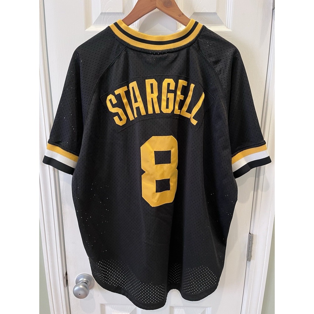 Mitchell & Ness Cooperstown Pittsburgh Pirates Willie Stargell #8 Jersey 2XL - Picture 2 of 7